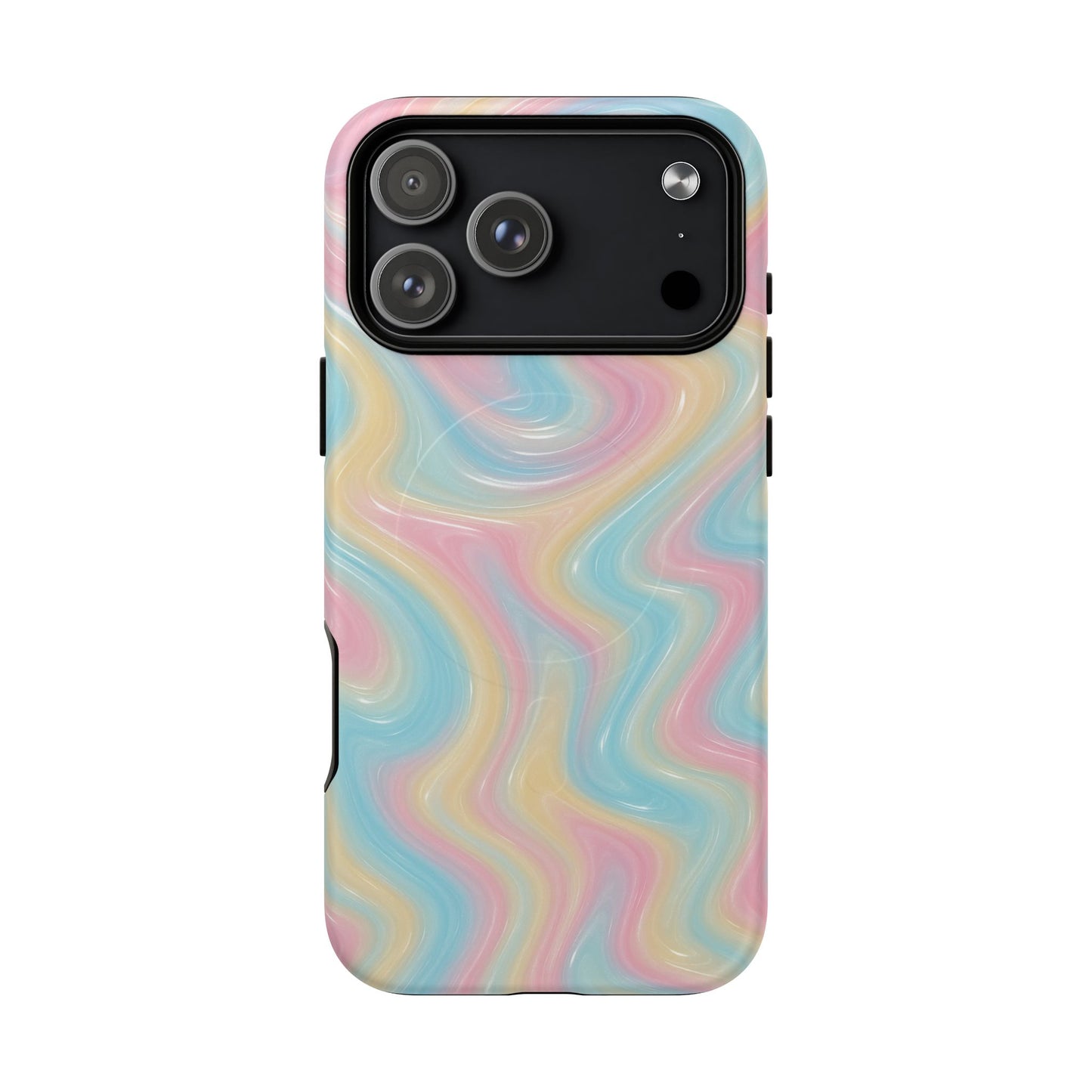 Rainbow Marble Swirl iPhone Case with MagSafe - Shamo's