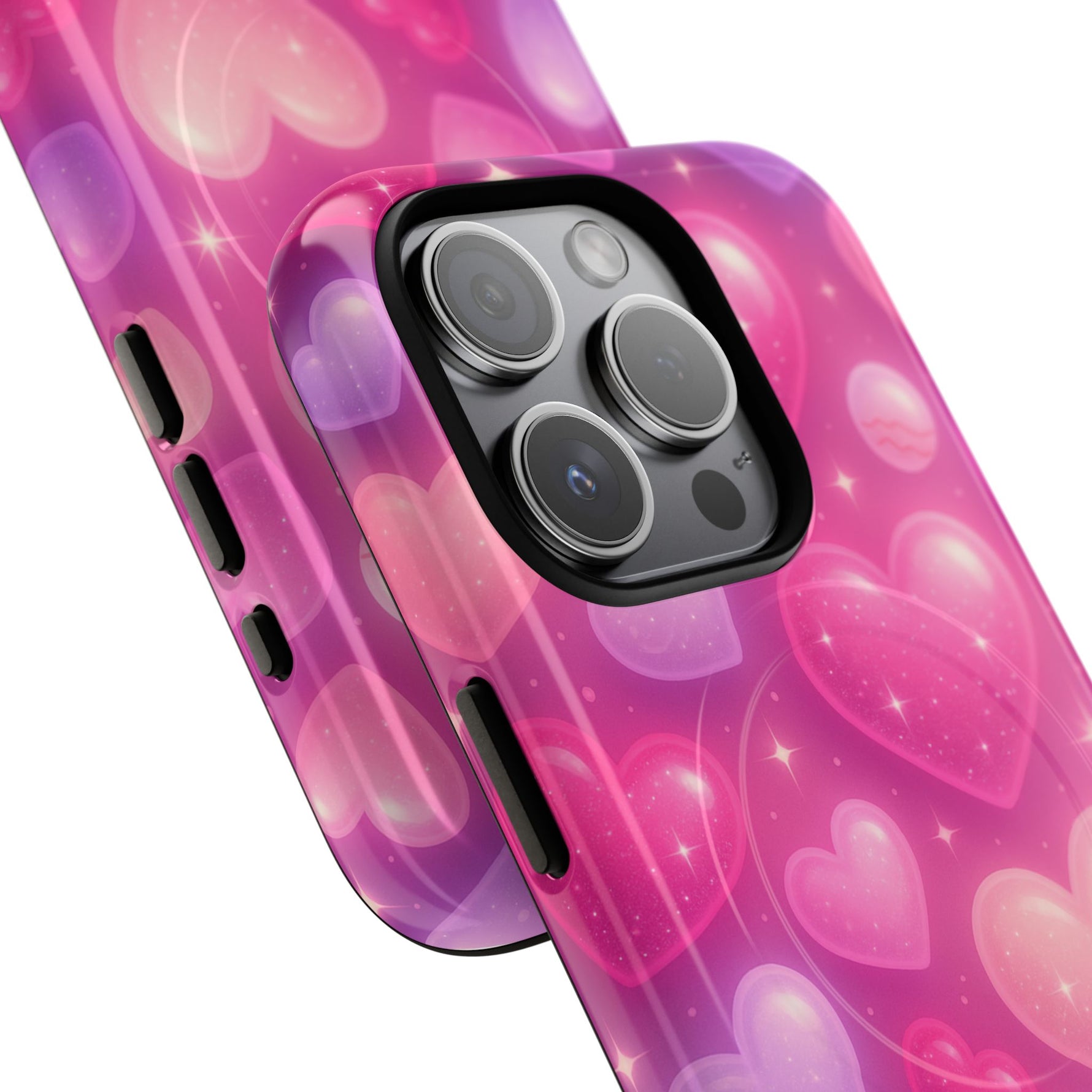 Glitter Hearts Cases for iPhones with MagSafe - Shamo's