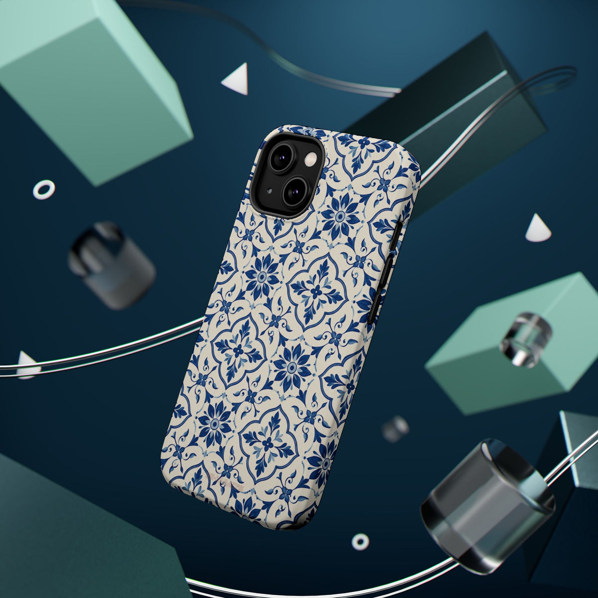 Lisbon Tile – Blue Ornamental MagSafe Phone Case