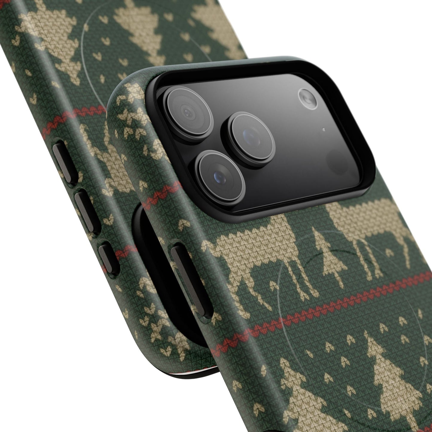 Holiday Knit Reindeer MagSafe Tough iPhone Case