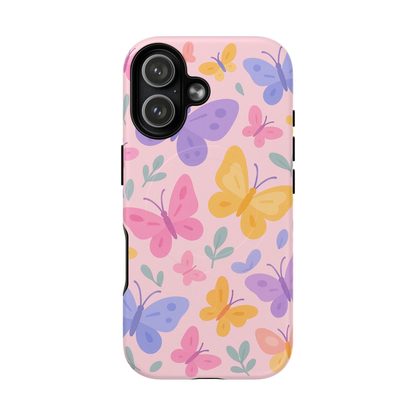 Butterfly Pattern Compatible with MagSafe Tough Magnetic Phone Case