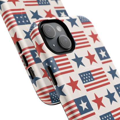 Patriotic American Flag iPhone Case | MagSafe