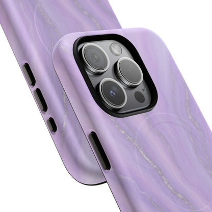 Lavender Marble iPhone Case with MagSafe - Shamo's
