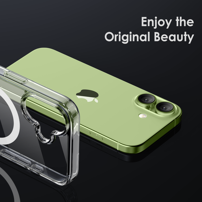 Shamo's for iPhone 17 Clear Case – Crystal Clear Acrylic, [Compatible with MagSafe], Slim, Lightweight, [Anti-Yellowing], Shock-Resistant Protection