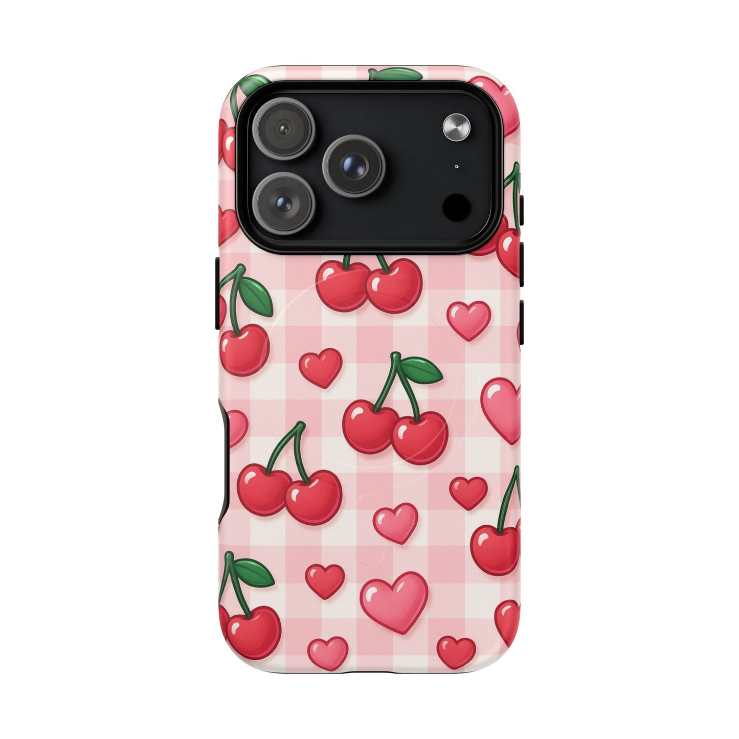 Y2K Cherries & Hearts iPhone Case | MagSafe