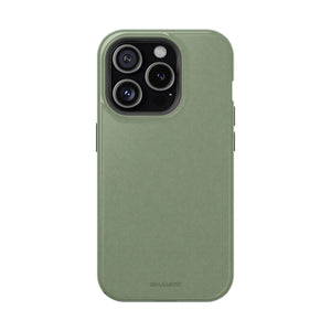 Olive Green MagSafe Compatible Impact-Resistant iPhone Case - iPhone 15 Pro / Glossy - Shamo's