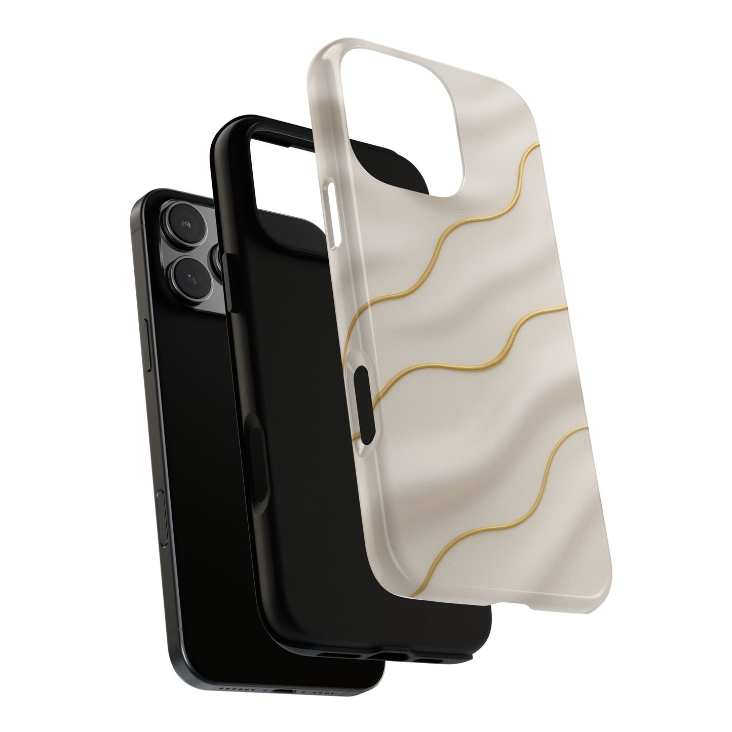 Elegant Gold Wave Tough iPhone Case