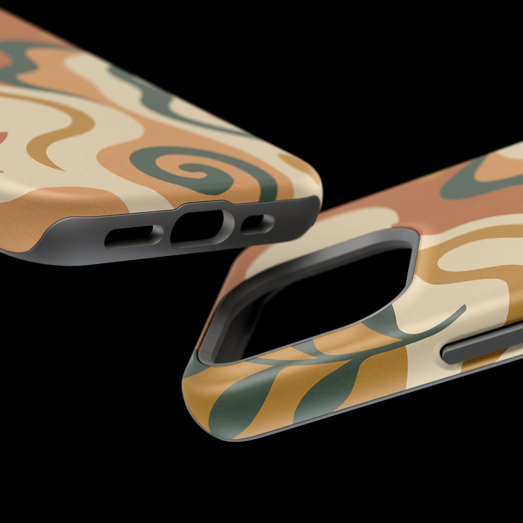 Abstract Earth-Tone Impact iPhone Case — MagSafe  Shamo's