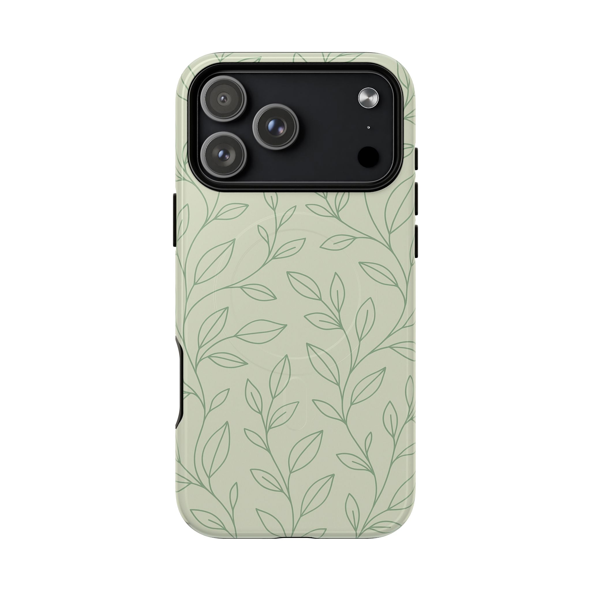 Sage Botanical Leaves Floral iPhone Case | MagSafe - Shamo's