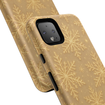 Golden Snowflake Holiday iPhone Case