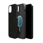 Black Geometric Design iPhone Case | MagSafe  Shamo's