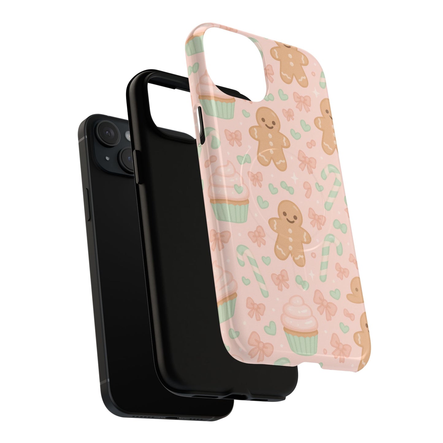Gingerbread Candy Holiday Tough iPhone Case | compatible with MagSafe