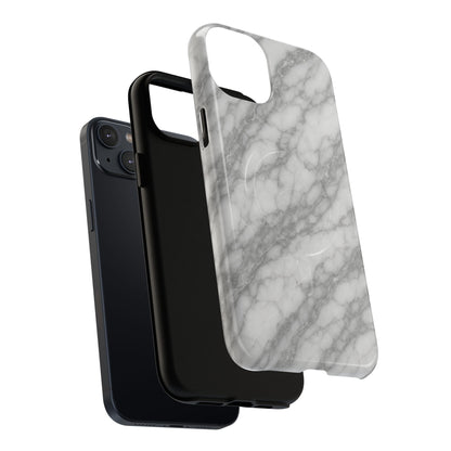 Silver Mist Marble iPhone Case with MagSafe