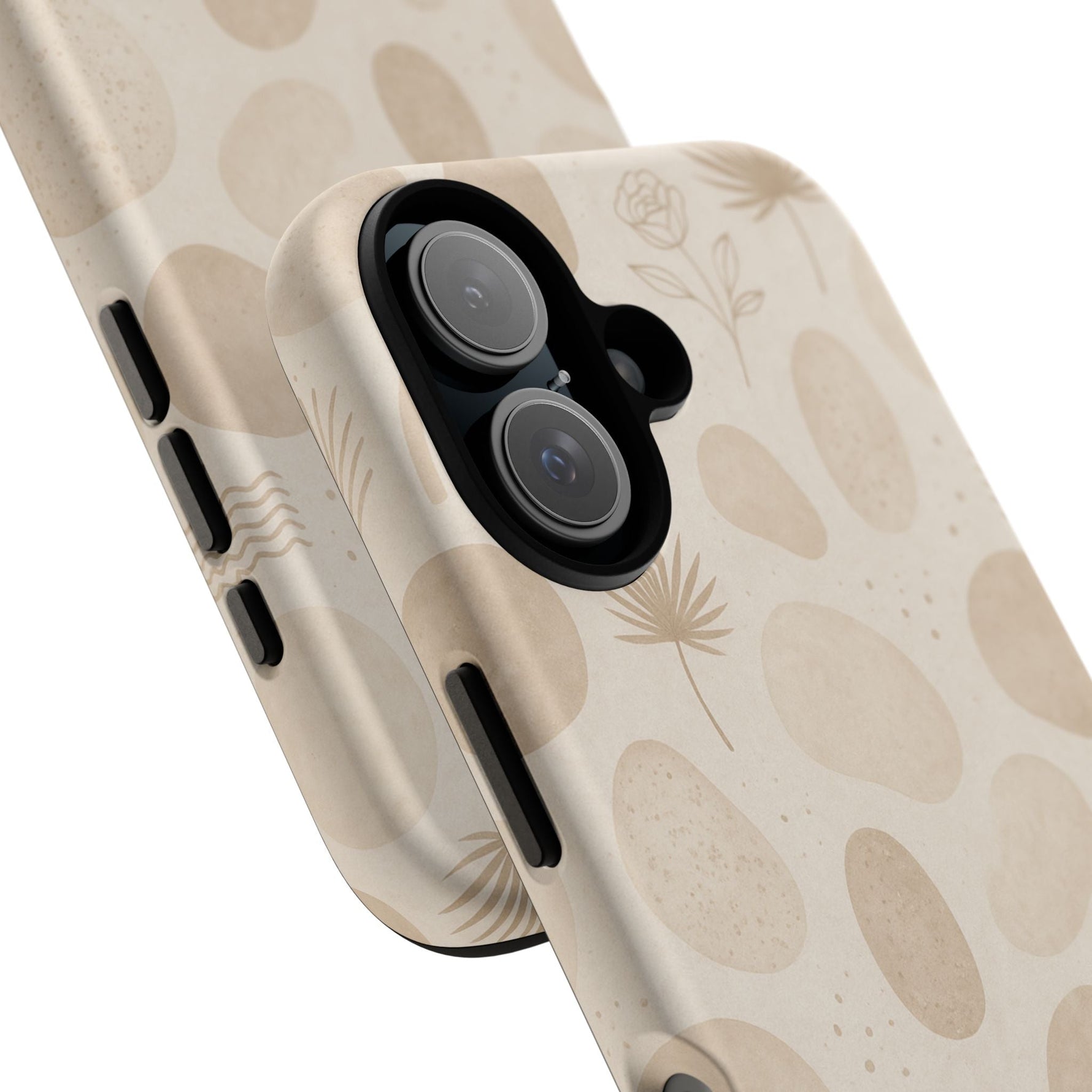 Neutral Pebble Pattern Tough iPhone Case  Shamo's