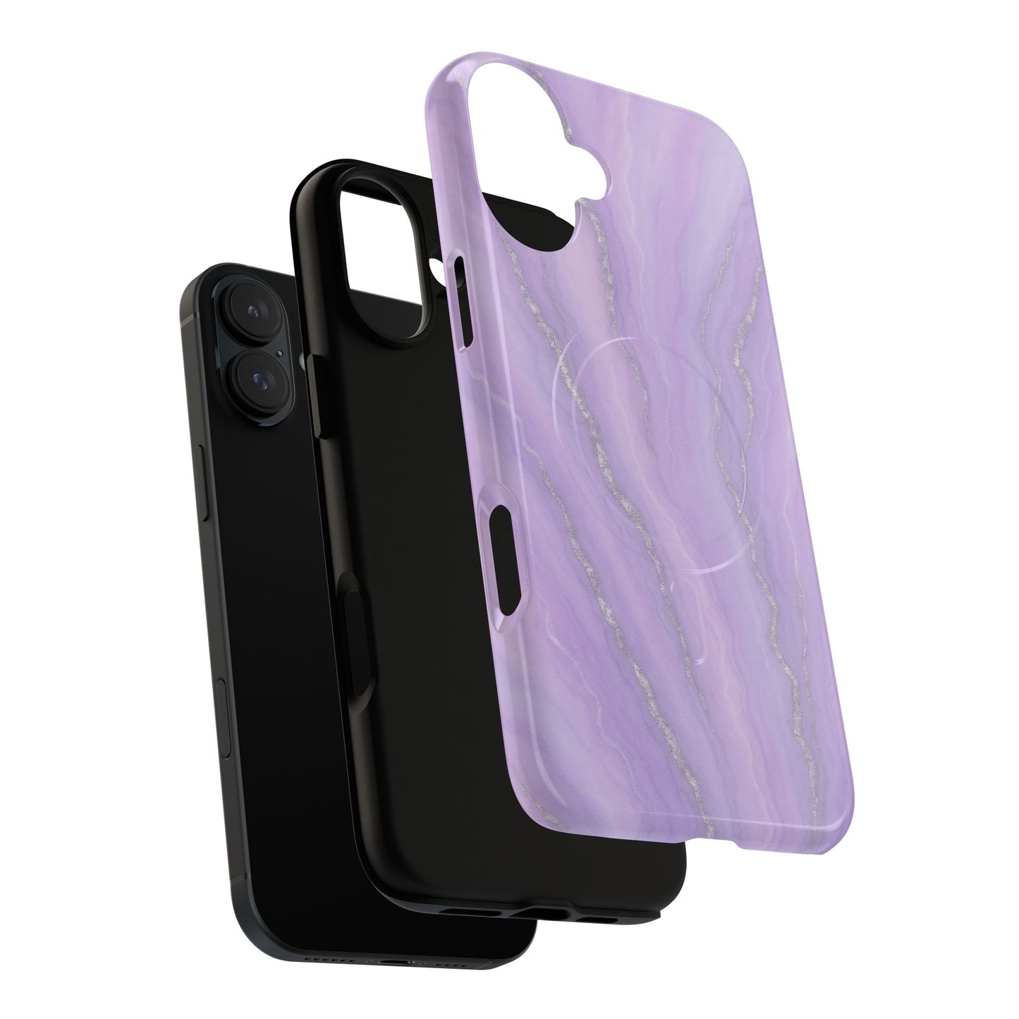 Lavender Marble iPhone Case with MagSafe