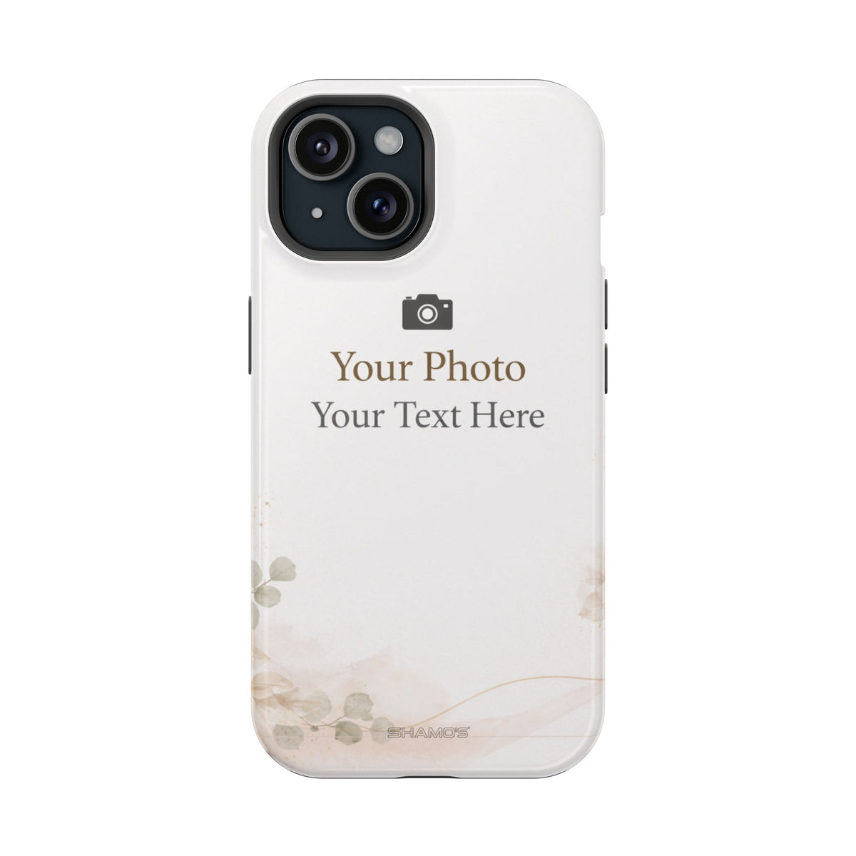 Personalizable Impact-Resistant Phone Case — Add Photo & Text