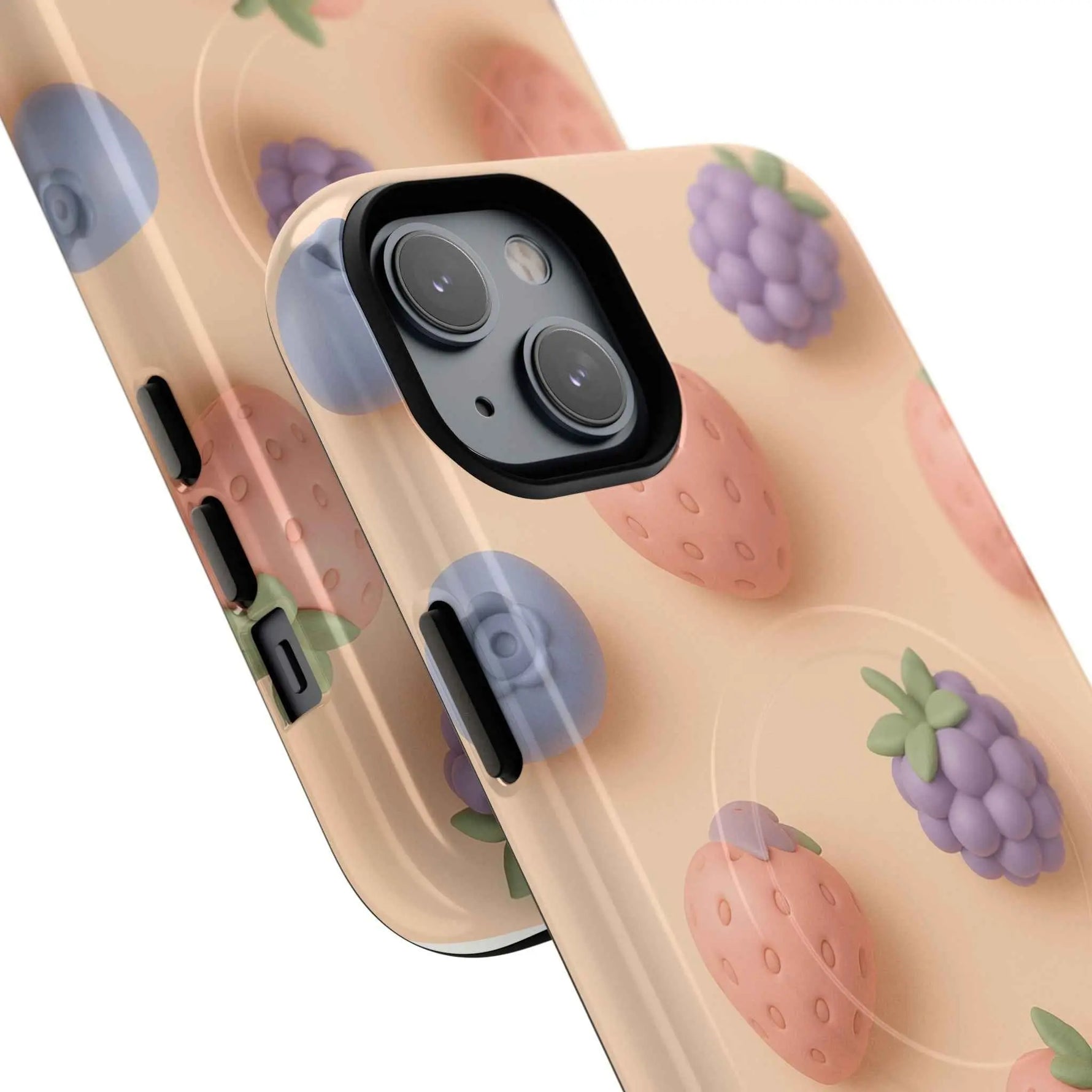 Fruitful 3D Strawberries Berries Tough Magnetic MagSafe Phone Case