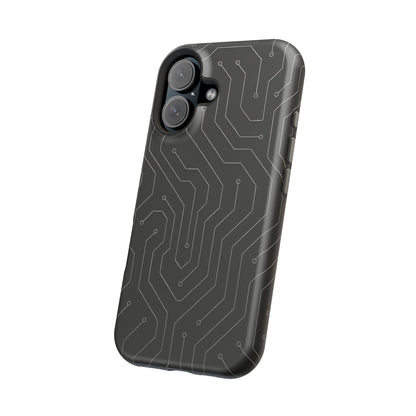 Black Circuit Board Design iPhone Case | MagSafe  Shamo's