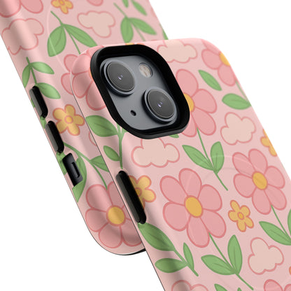 Floral Tough MagSafe Magnetic Phone Case - Stylish Protection for Your Device