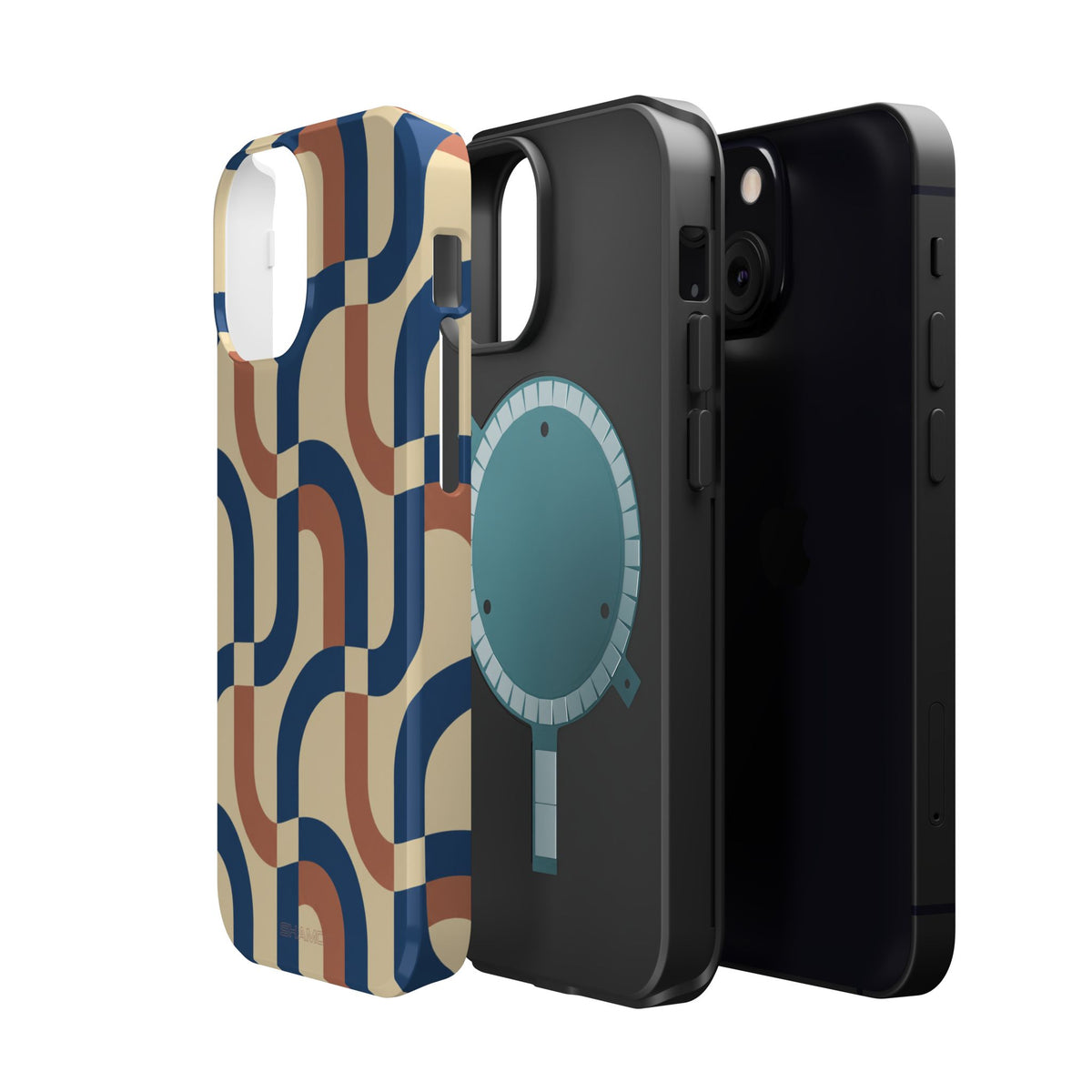 Mod Ribbon – Retro Geometric MagSafe Phone Case