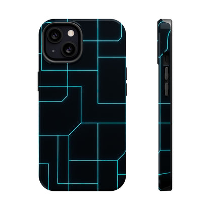 Neon Grid Magnetic Impact-Resistant iPhone Case | MagSafe compatible  Shamo's iPhone 13 / Glossy