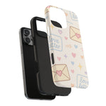 Pastel Love Letter Hearts Impact Phone Case  Shamo's
