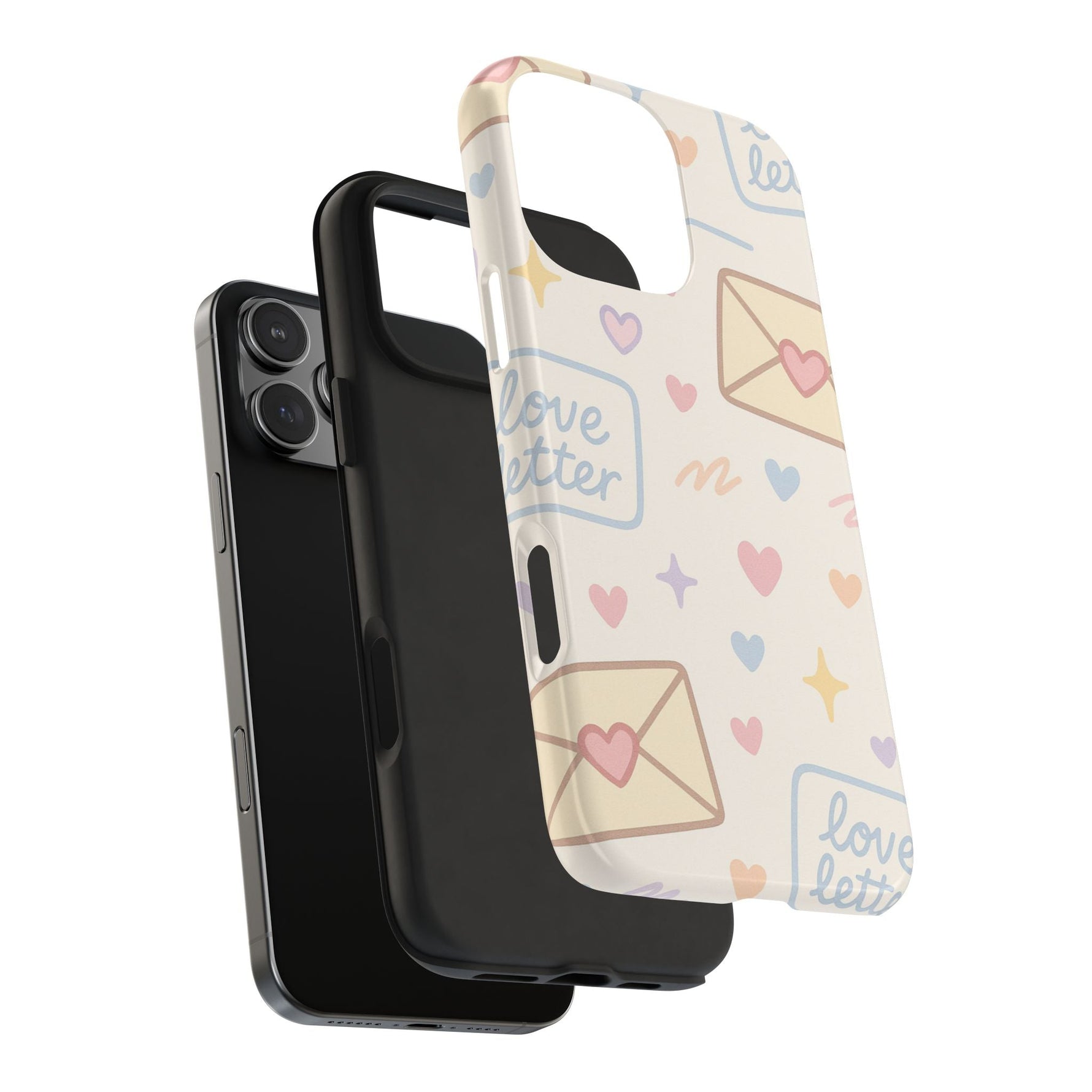 Pastel Love Letter Hearts Impact Phone Case  Shamo's