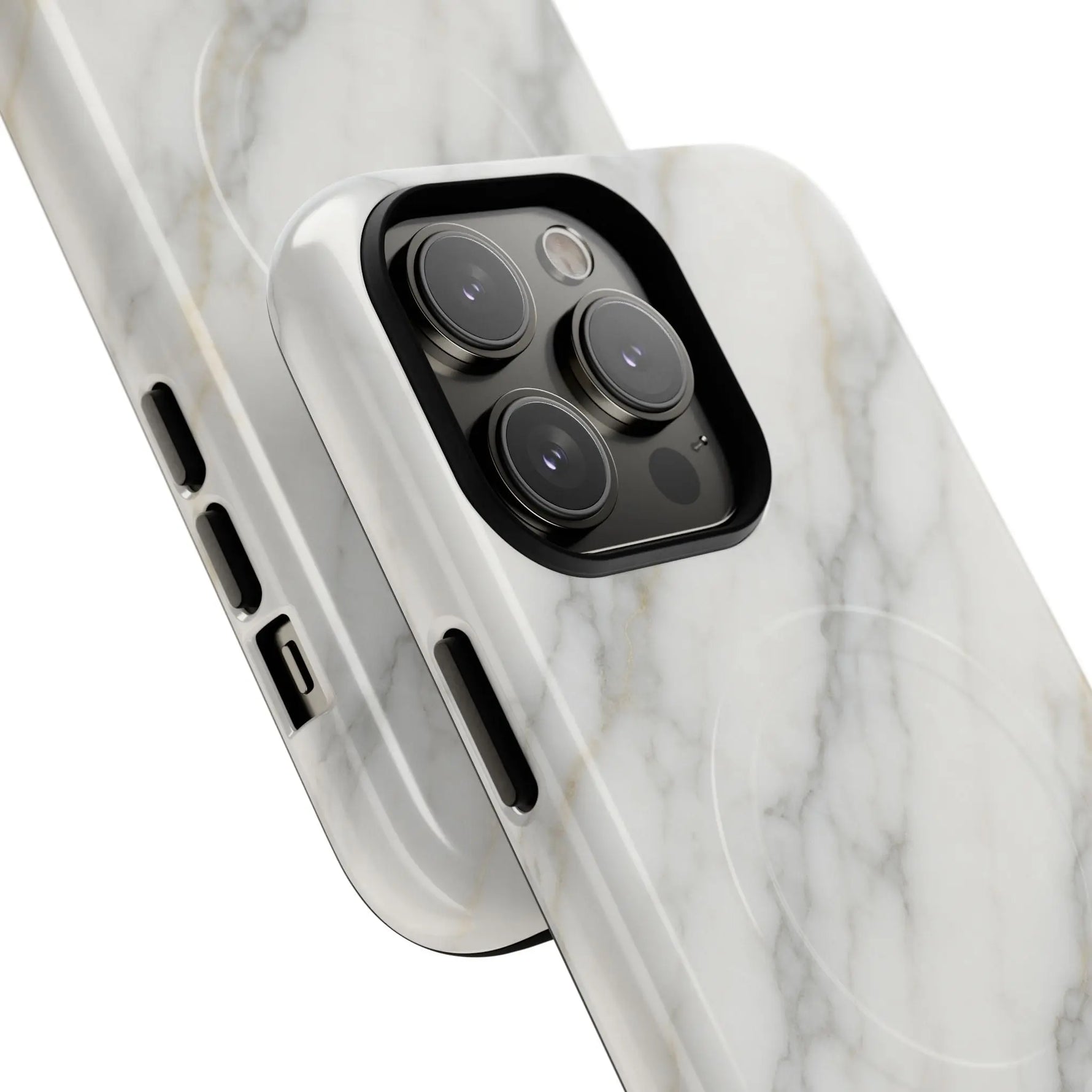 Classic White Marble iPhone Case with MagSafe  Shamo's