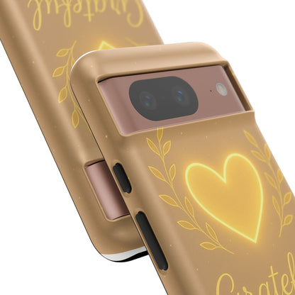 Grateful Heart iPhone Case — Warm Neon Heart