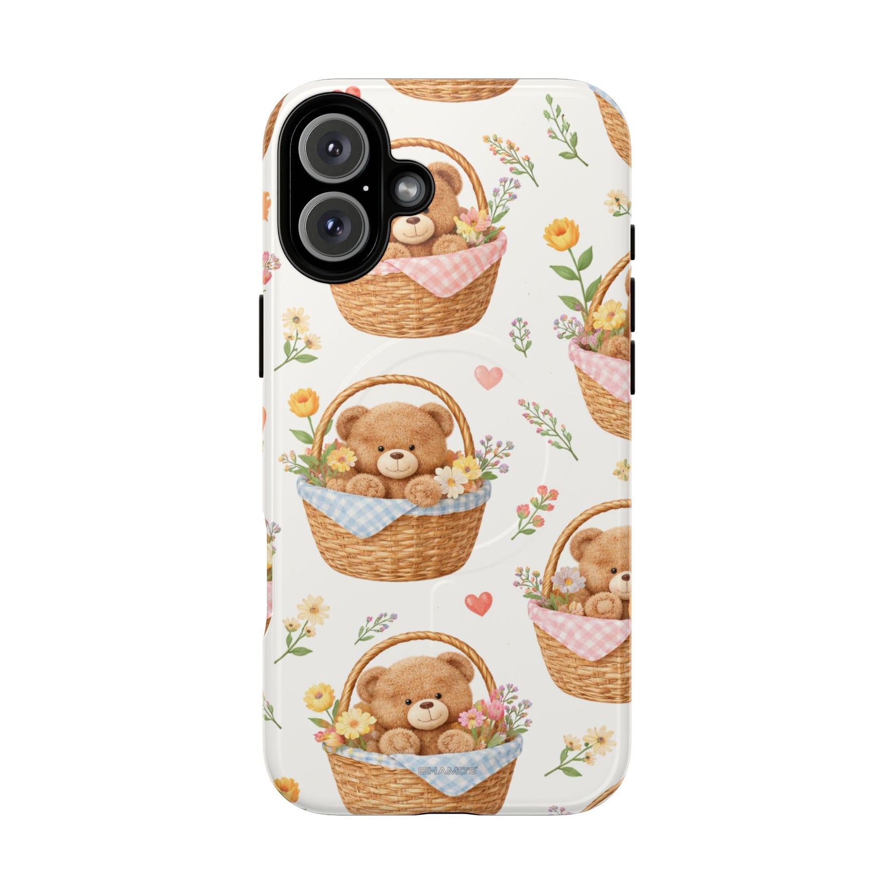 Teddy Berry Basket iPhone Case with MagSafe