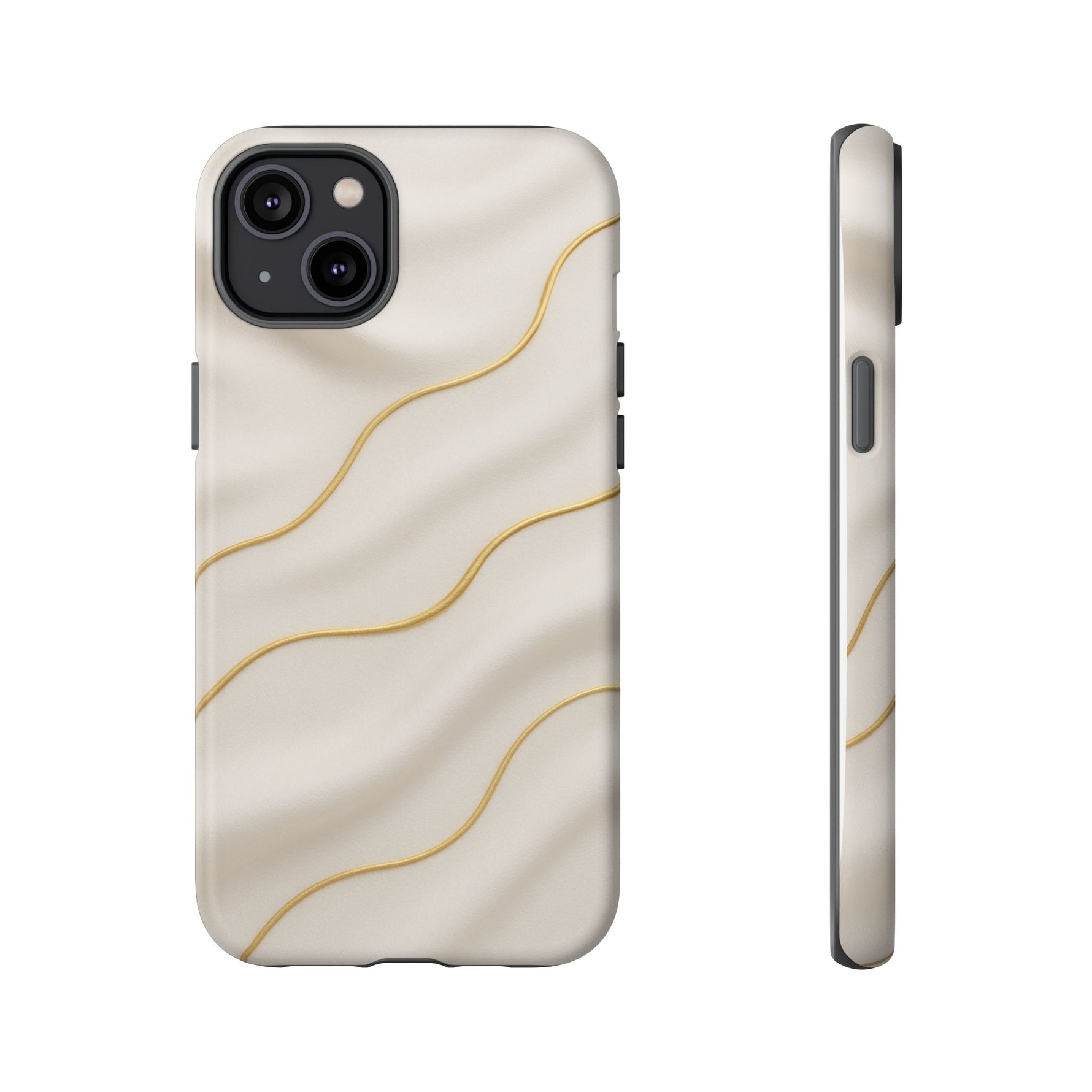 Elegant Gold Wave Tough iPhone Case - Shamo's