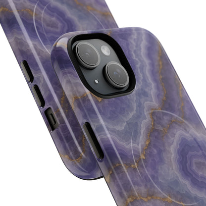 Purple Agate Marble iPhone Case with MagSafe - Shamo's