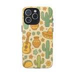 Mexico Hand-Drawn Cactus Pattern iPhone Case – Cute Desert Guitar & Sombrero Design | with MagSafe  Shamo's iPhone 15 Pro Max / Glossy