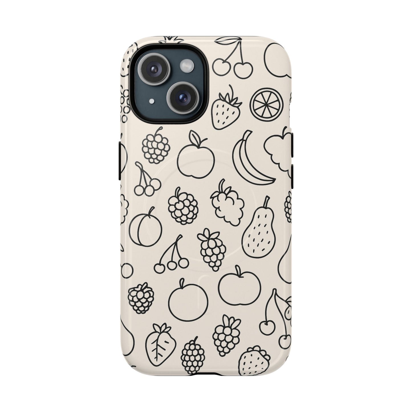 Fruit Pattern Tough iPhone Case | Compatible with MagSafe