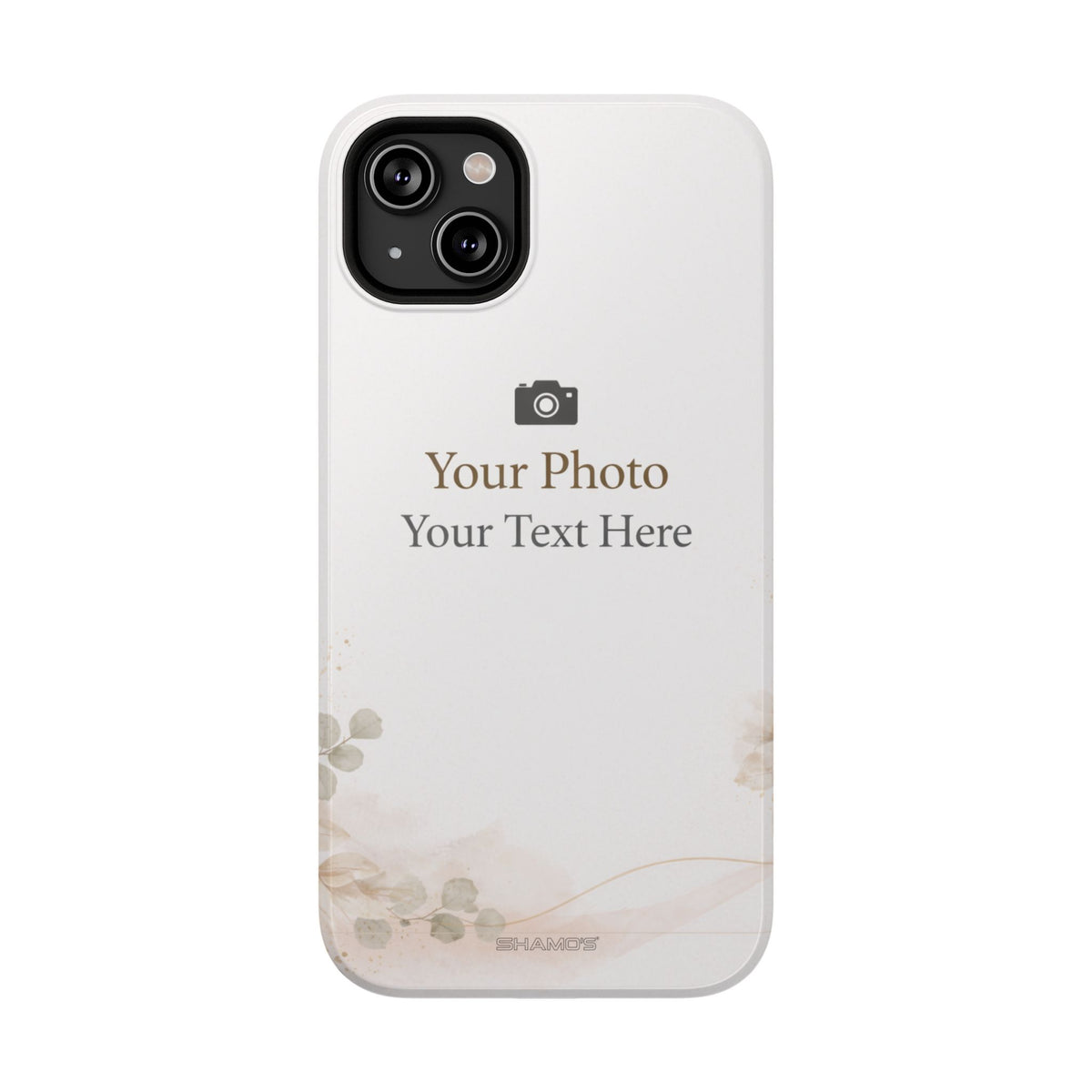 Personalizable Impact-Resistant Phone Case — Add Photo & Text