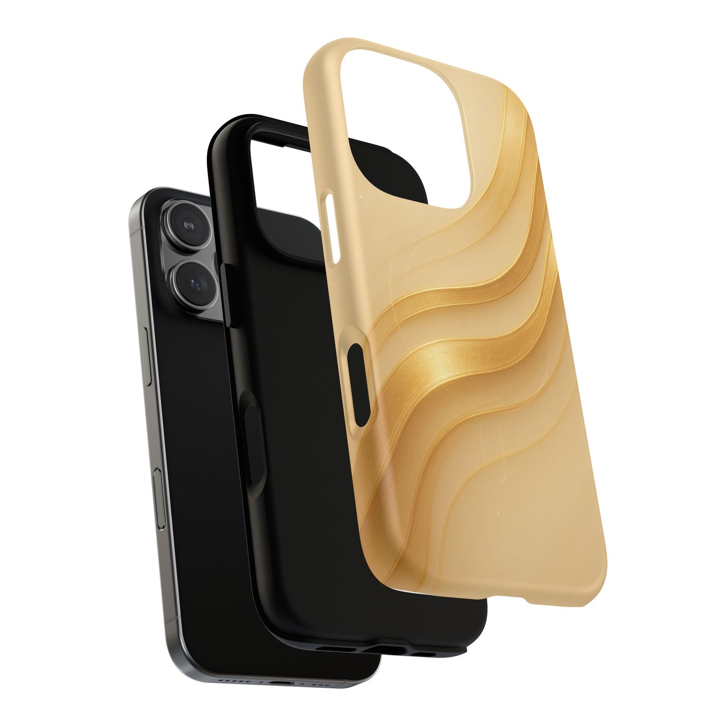 Luxury Series Golden Aura iPhone Case compatible with MagSafe