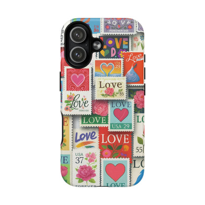 Vintage Romantic Love Stamp iPhone Case | Tough Protection + MagSafe  Shamo's iPhone 17 / Matte