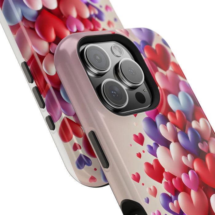 Shamo's Phone Case | MagSafe Compatible | Love Hearts Theme for iPhone 17 and more