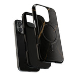 Black & Gold Marble iPhone Case with MagSafe  Shamo's