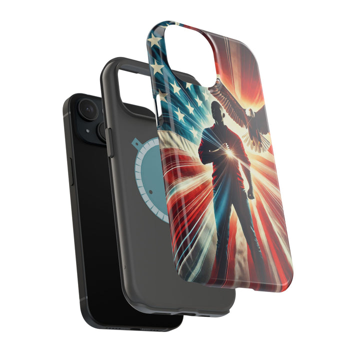 Magnetic Tough Phone Case with MagSafe Compatibility - Proud American Design Edition