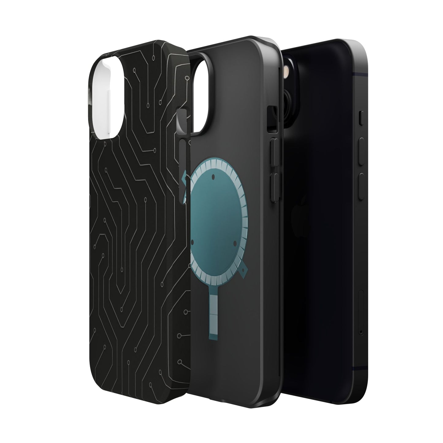 Black Circuit Board Design iPhone Case | MagSafe  Shamo's