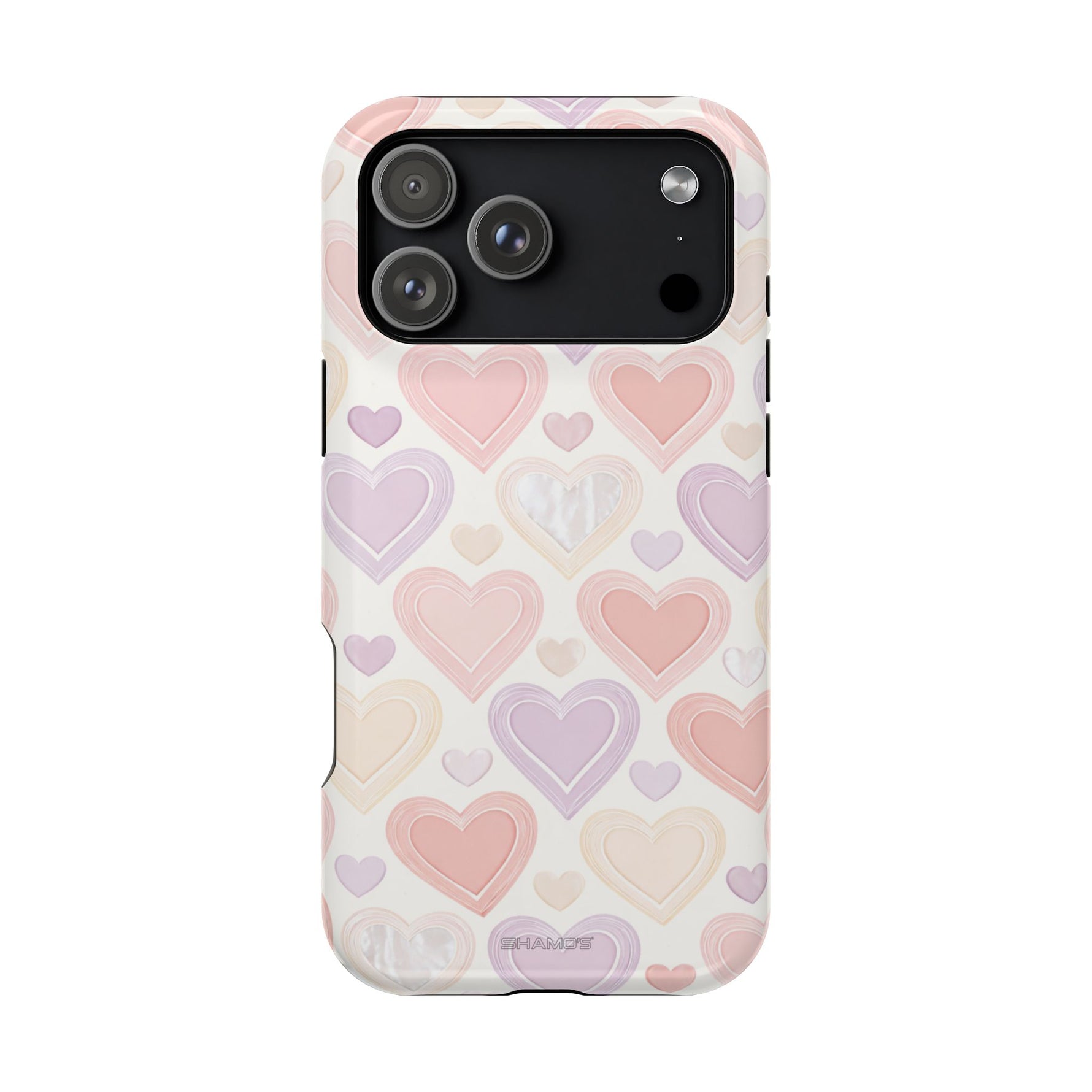 Pastel Heart Love MagSafe Impact-Resistant iPhone Case