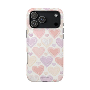 Pastel Heart Love MagSafe Impact-Resistant iPhone Case - iPhone 17 Pro Max / Glossy - Shamo's