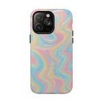 Rainbow Marble Swirl iPhone Case with MagSafe - Shamo's