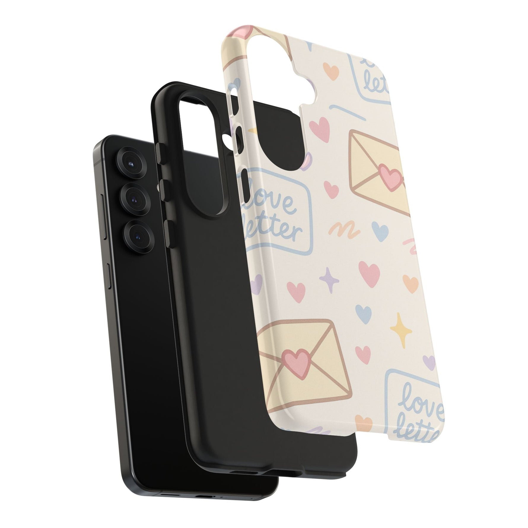 Pastel Love Letter Hearts Impact Phone Case  Shamo's