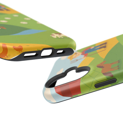 Farm-Themed Impact-Resistant MagSafe Phone Case