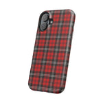 Red Tartan Plaid Impact-Resistant iPhone Case | MagSafe compatibility  Shamo's