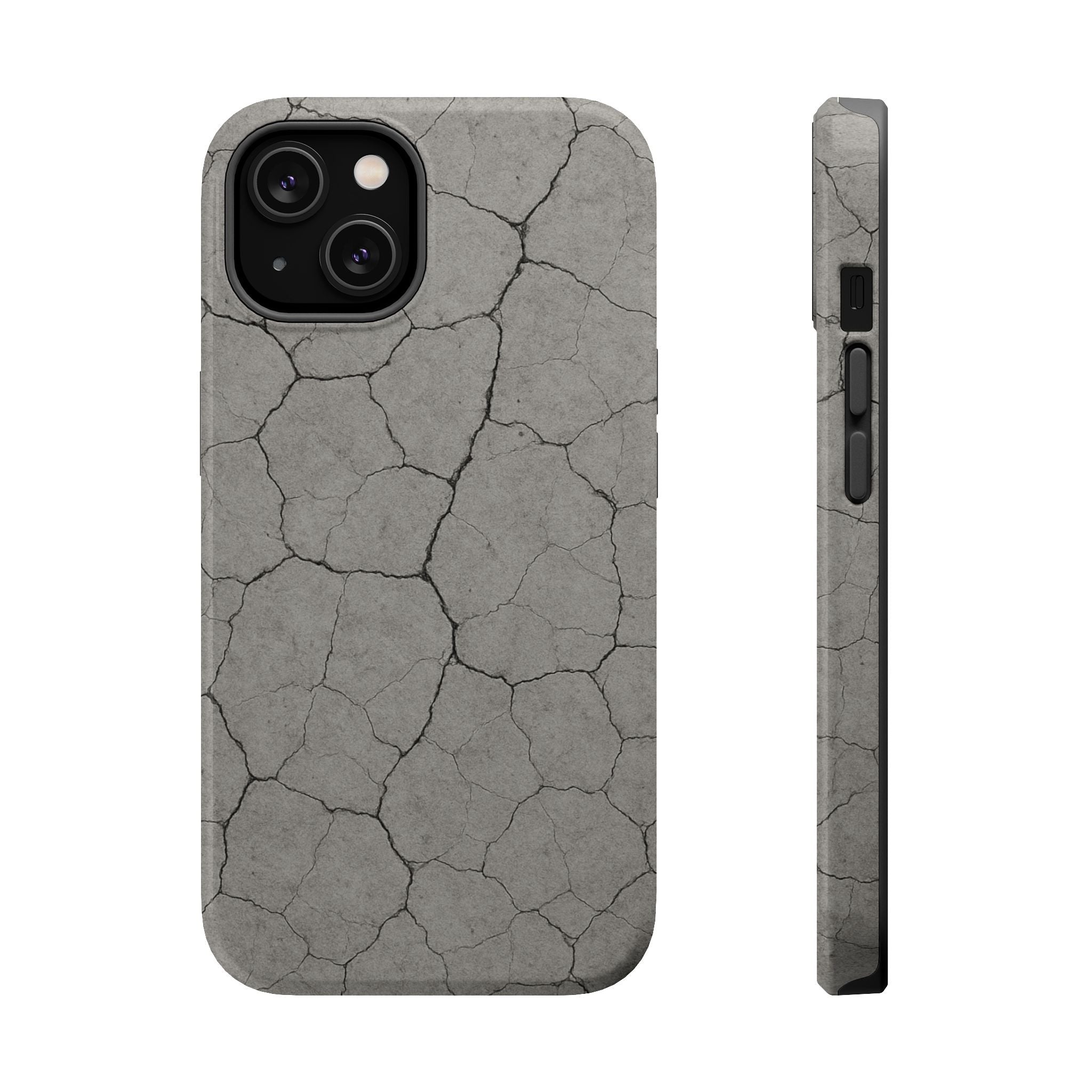 Cracked Concrete Texture iPhone Case with MagSafe compatibility  Shamo's iPhone 14 / Glossy