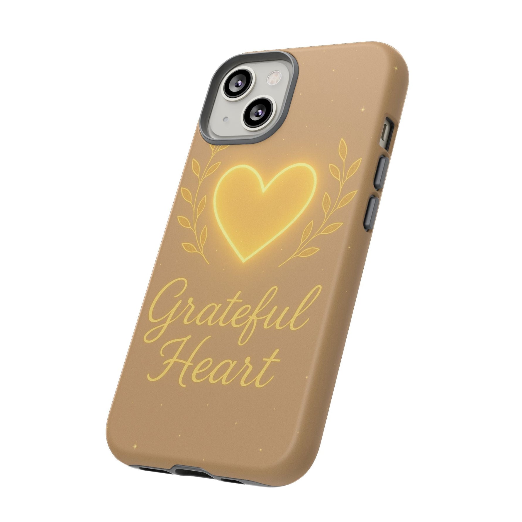 Grateful Heart iPhone Case — Warm Neon Heart  Shamo's