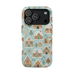 Winter Gingerbread Village Holiday Theme iPhone Case with MagSafe compatibility  Shamo's iPhone 17 Pro / Glossy